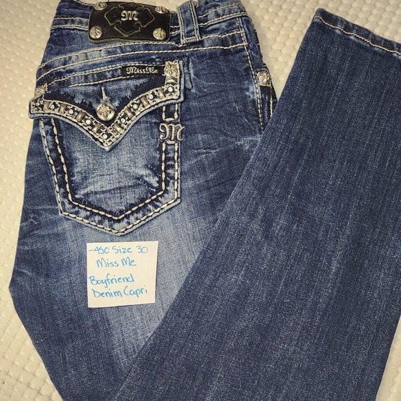 Miss Me Denim Capri - Picture 1 of 4
